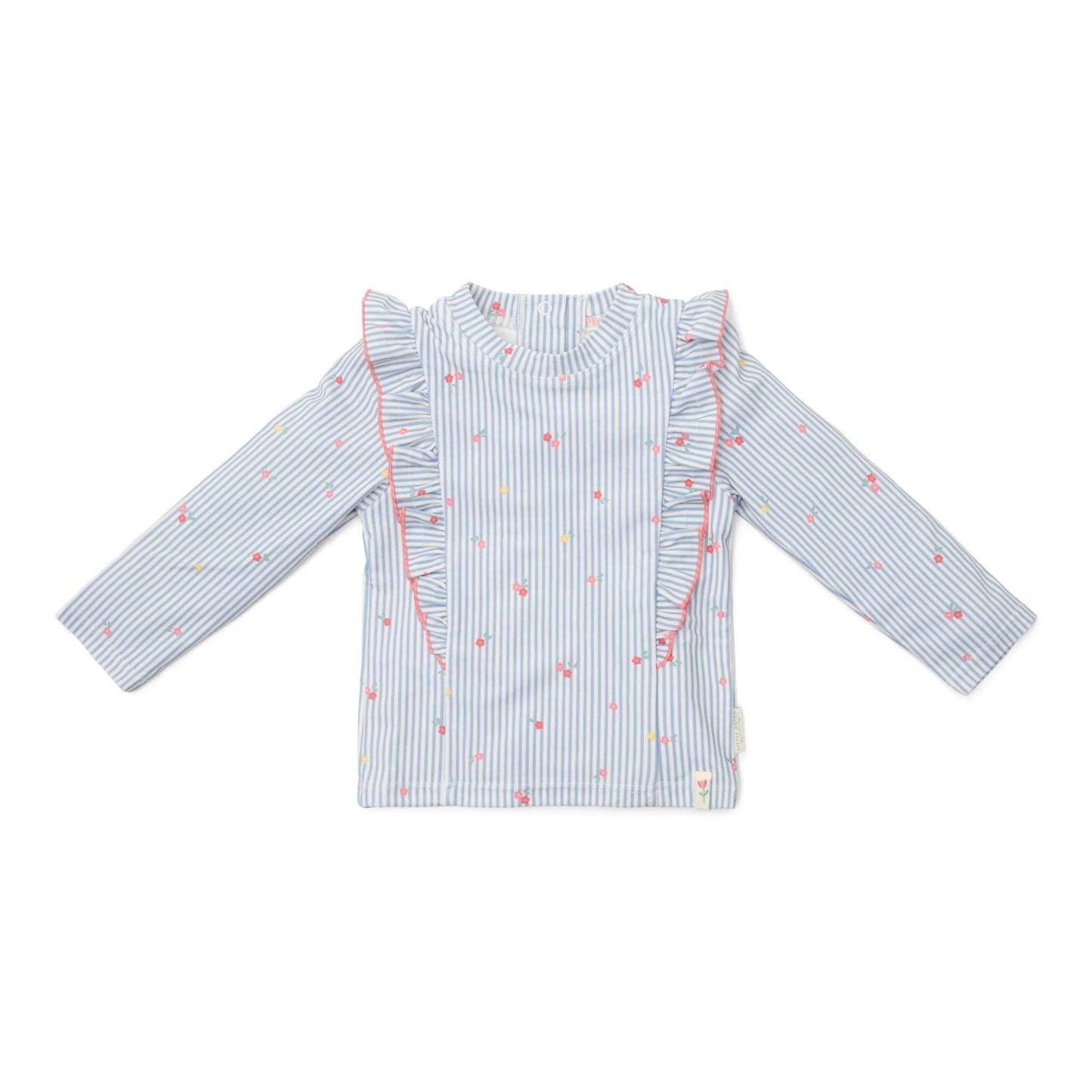 Zwemshirt lange mouw - Blauw - Sunny Flowers