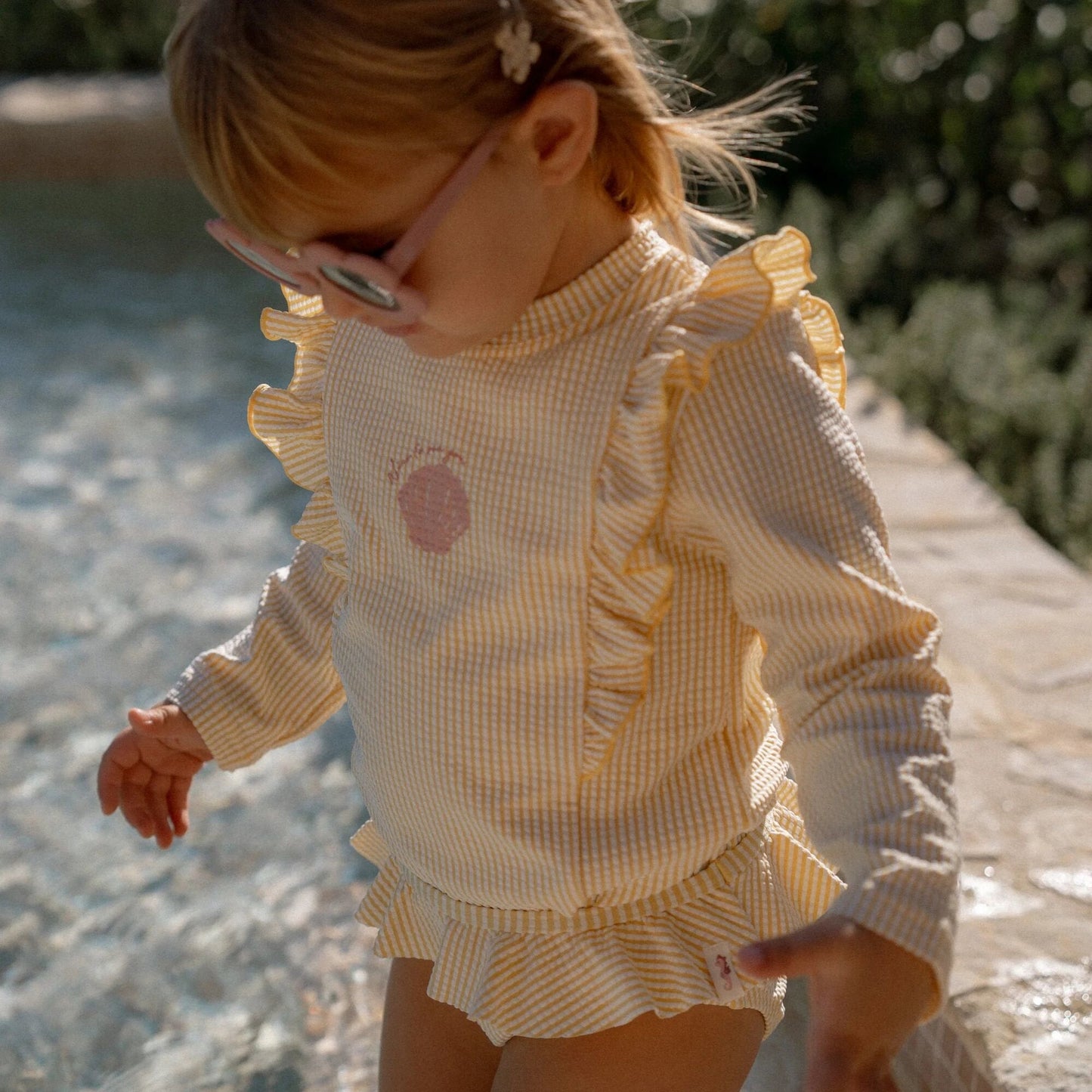 Zwemshirt lange mouw - Geel - Ocean Treasures