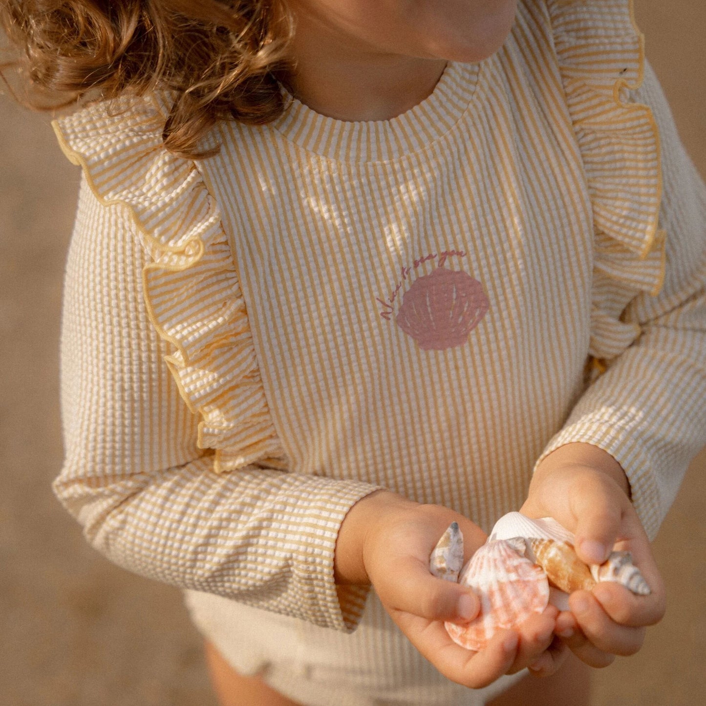Zwemshirt lange mouw - Geel - Ocean Treasures