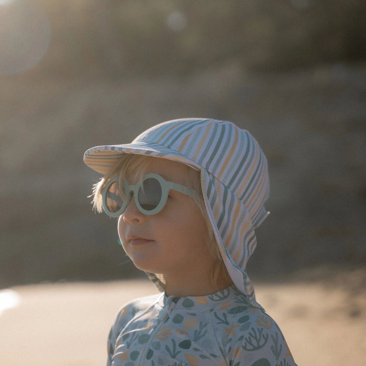 Zwemshirt lange mouw - Meerkleurig - Seashells and Stripes