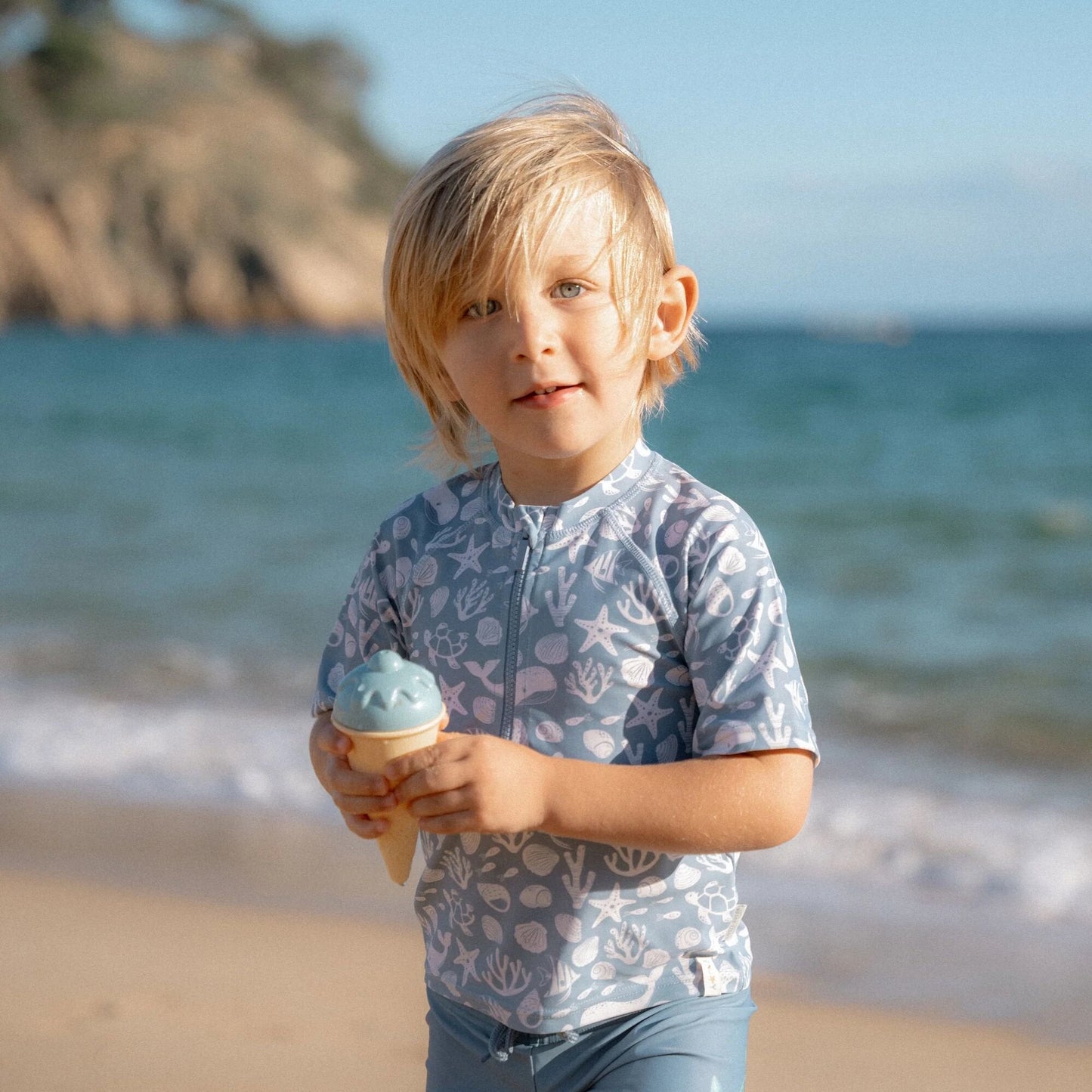 Zwemshirt korte mouw - Lichtblauw - Sea Life