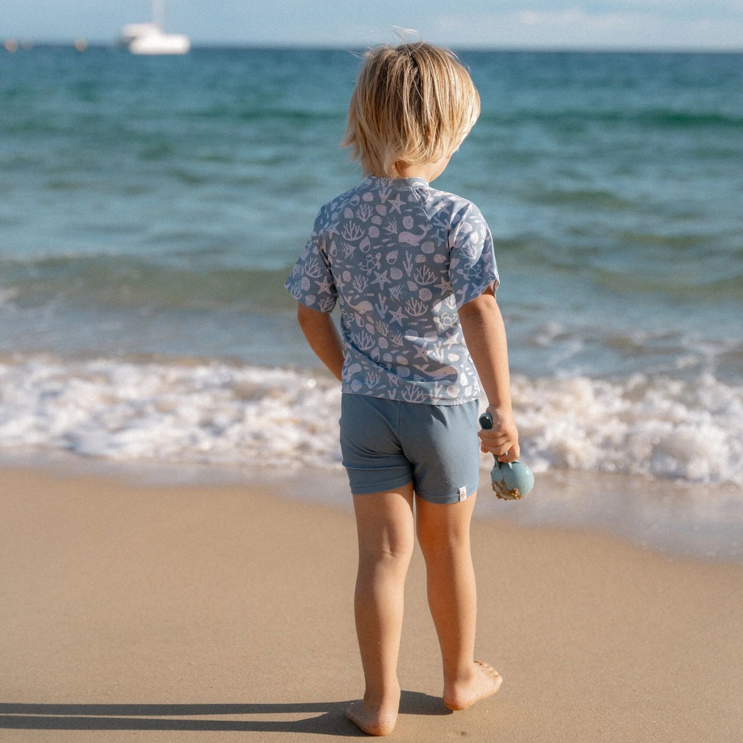 Zwemshirt korte mouw - Lichtblauw - Sea Life