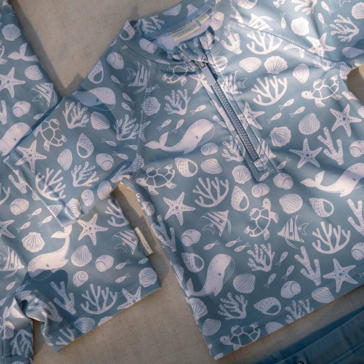 Zwemshirt korte mouw - Lichtblauw - Sea Life