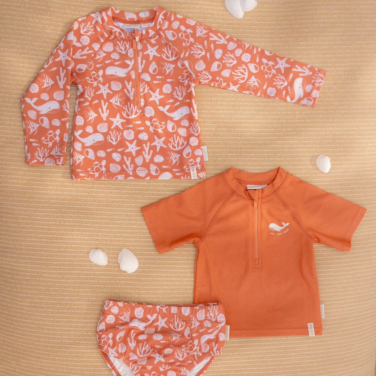 Zwemshirt korte mouw - Rood - Sea Life