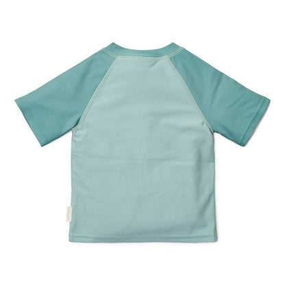 Zwemshirt korte mouw - Groen - Seashells and Stripes