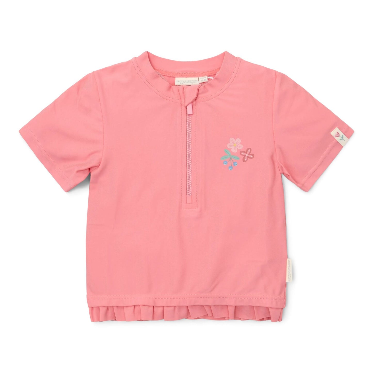 Zwemshirt korte mouw - Roze - Sunny Flowers