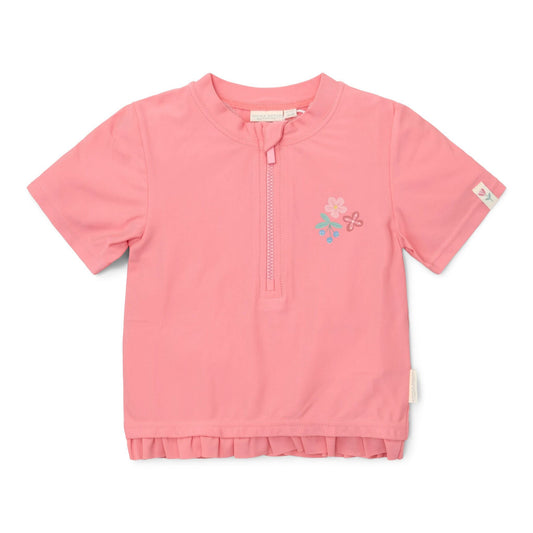 Zwemshirt korte mouw - Roze - Sunny Flowers