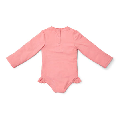 Badpak lange mouw - Roze - Sunny Flowers