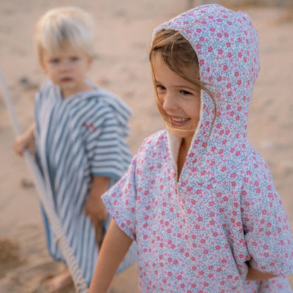 Badponcho - Meerkleurig - Maat one size - Sunny Flowers