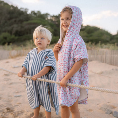 Badponcho - Meerkleurig - Maat one size - Sunny Flowers