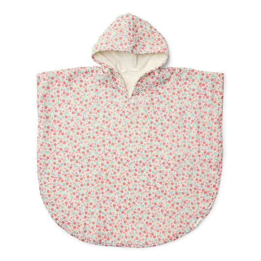 Badponcho - Meerkleurig - Maat one size - Sunny Flowers