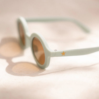 Kinderzonnebril Rond Sea Green