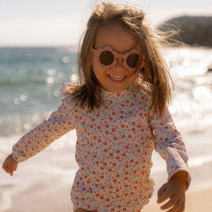 Kinderzonnebril Bloem Roze