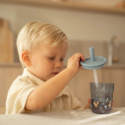 Kinderglas 250 ml Met Rietje Forest Friends