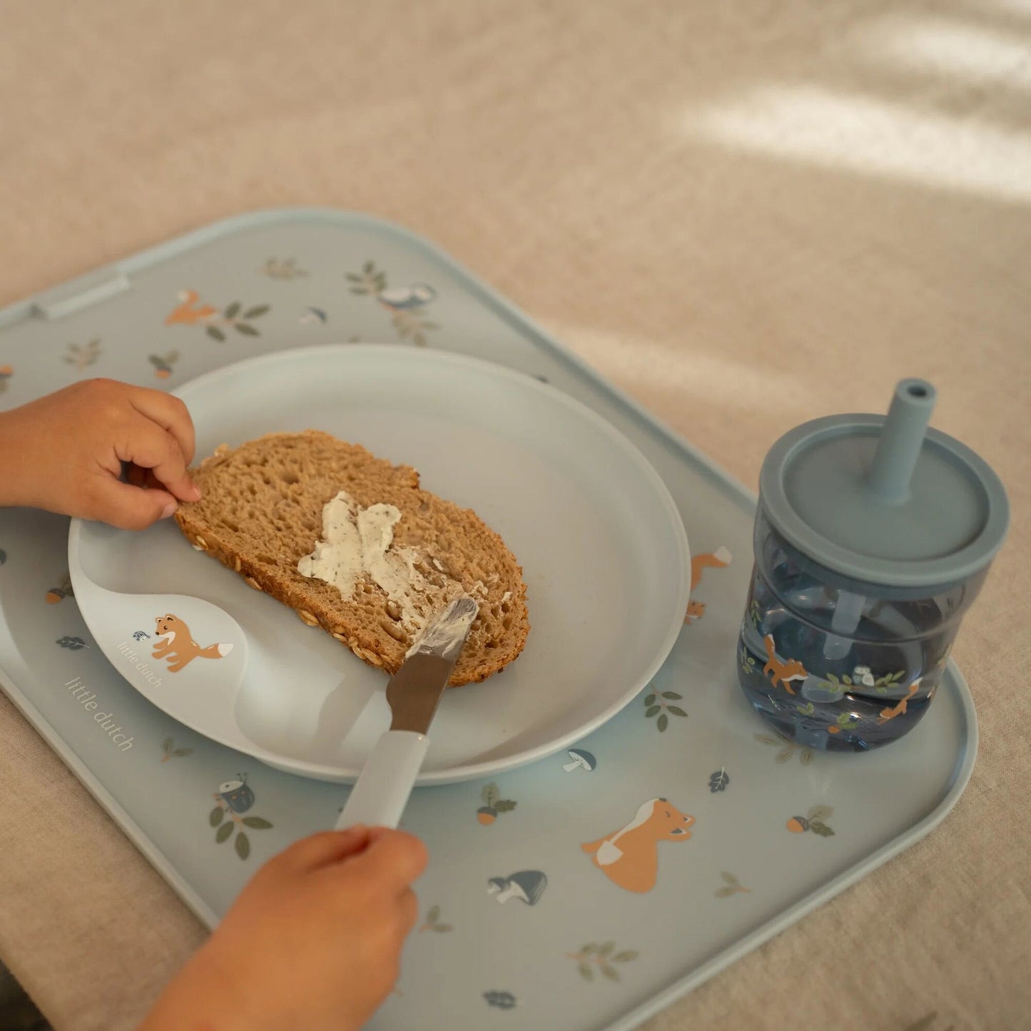 Kinderglas 250 ml Met Rietje Forest Friends