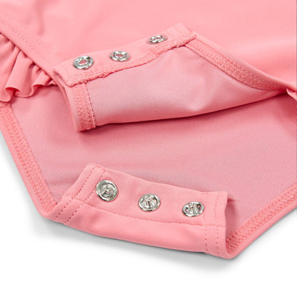 Badpak lange mouw - Roze - Sunny Flowers