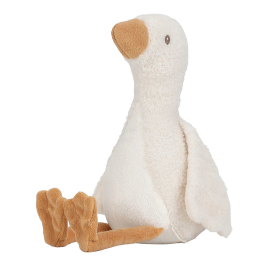 Knuffel Gans 25 cm - Wit - Little Goose