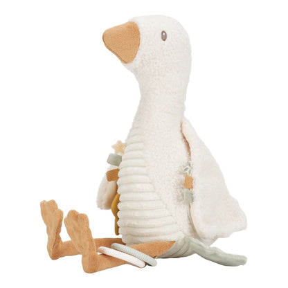 Activiteitenknuffel Gans - Wit - Little Goose