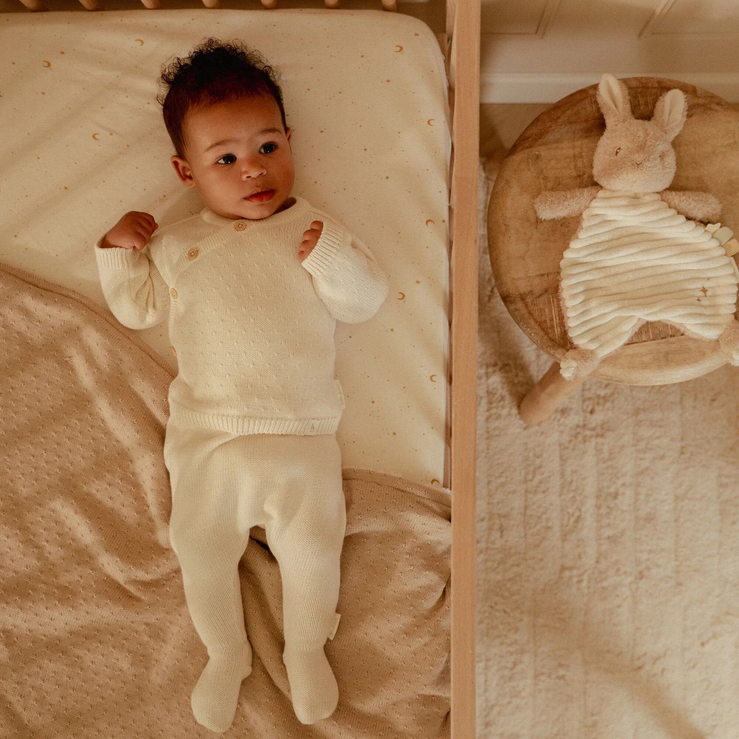 Gebreide broek - Wit - Newborn Naturals