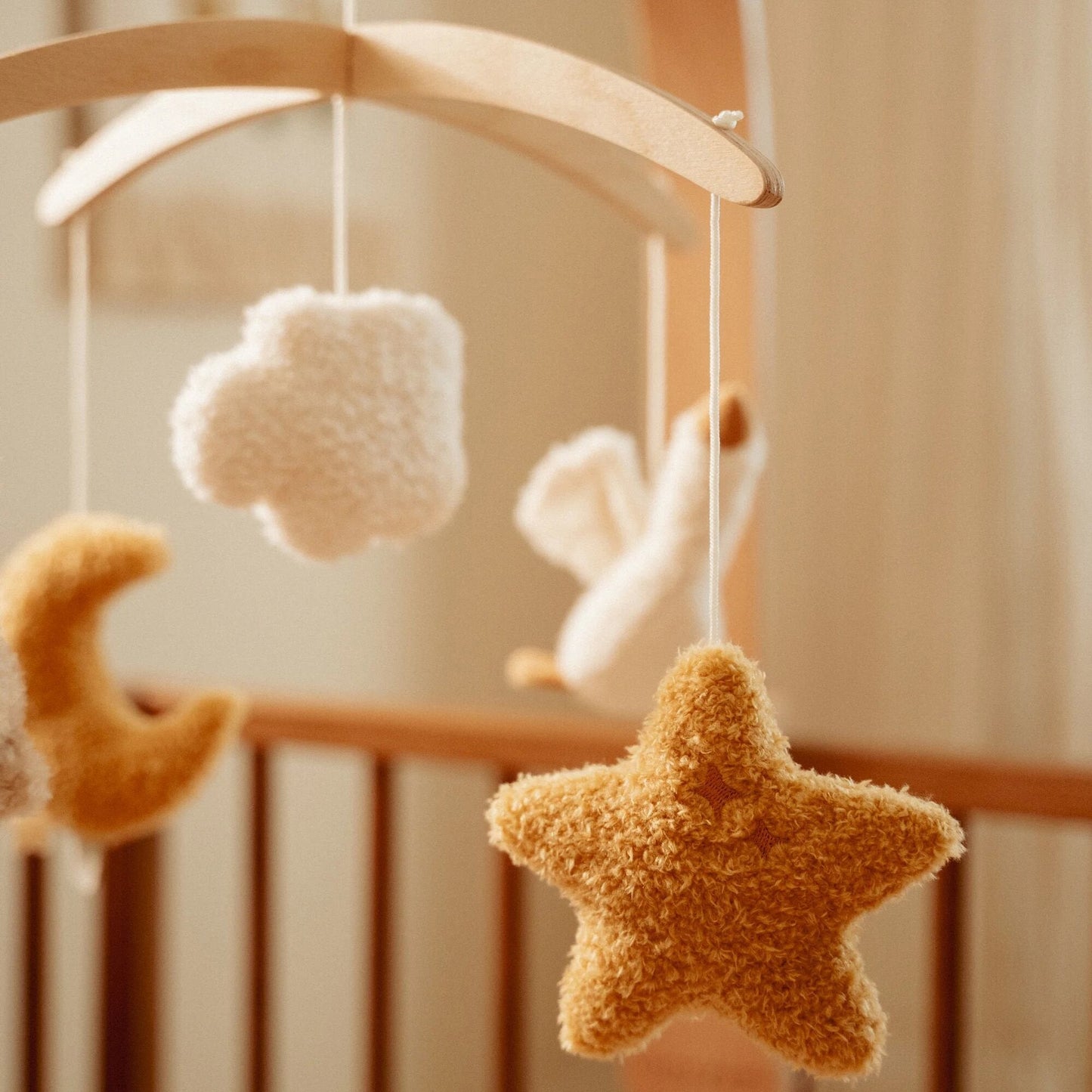 Houten muziekmobiel - Beige - Newborn Naturals