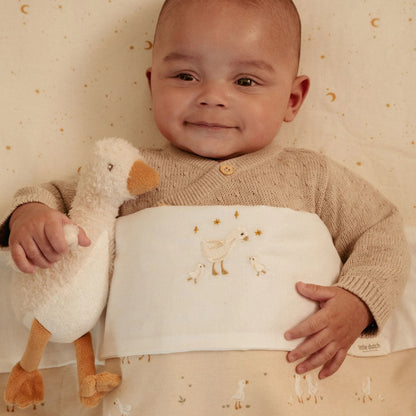 Knuffel Gans 17 cm - Wit - Little Goose