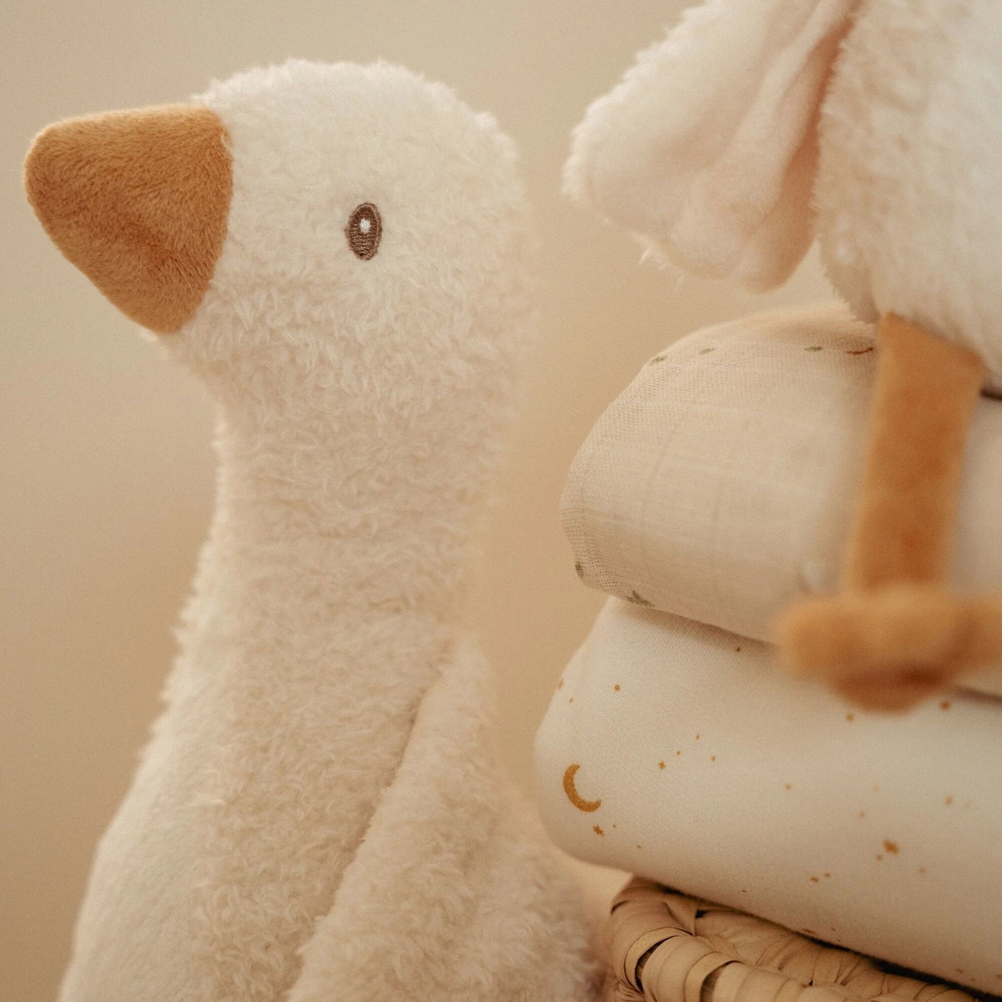 Knuffel Gans 25 cm - Wit - Little Goose