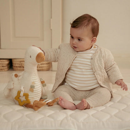 Activiteitenknuffel Gans - Wit - Little Goose