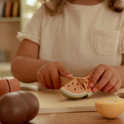 Houten snijfruit - Meerkleurig - Essentials