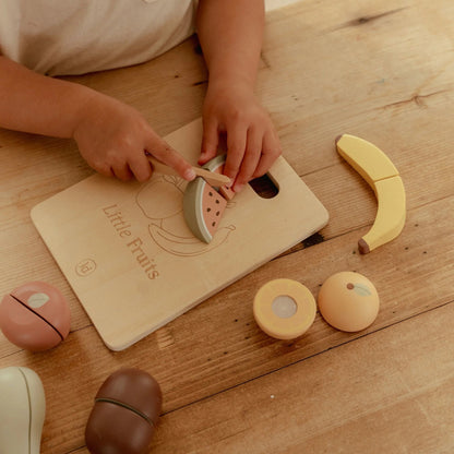 Houten snijfruit - Meerkleurig - Essentials