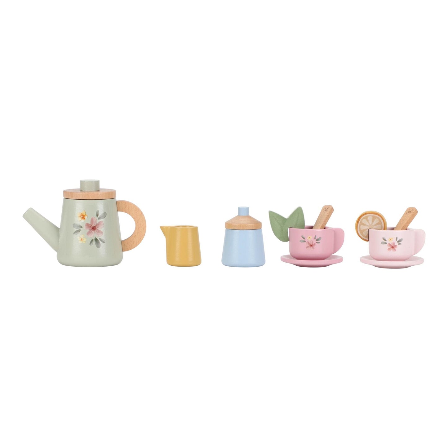 Houten theeservies - Meerkleurig - Essentials