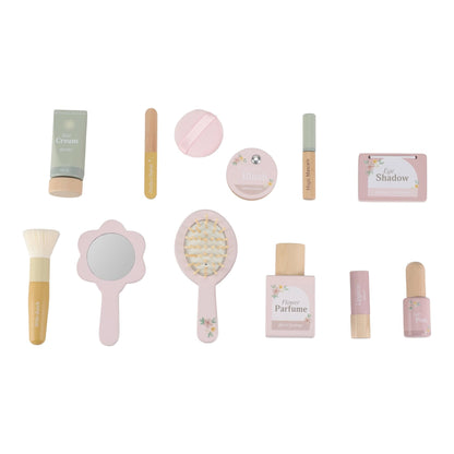 Houten make-up set - Roze