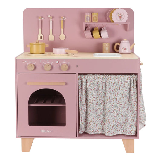 Houten speelkeuken - Roze