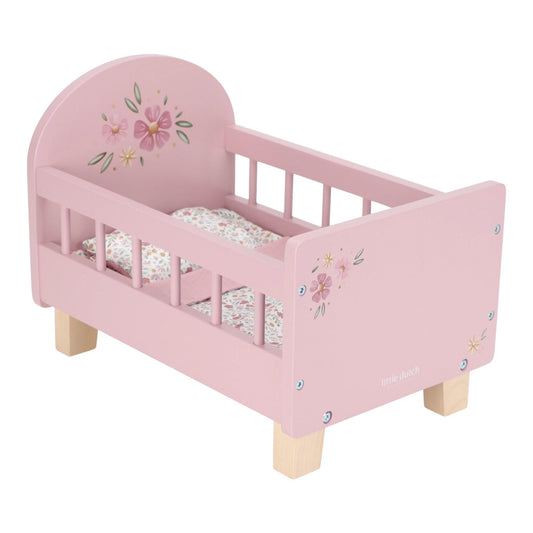 Houten poppenbedje - Roze - Essentials