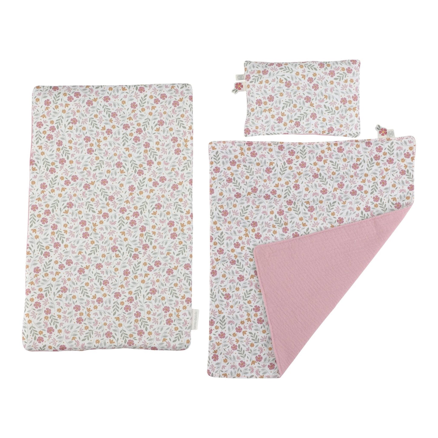 Houten poppenbedje - Roze - Essentials
