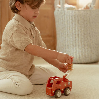 Houten brandweerwagen – Rood – Essentials