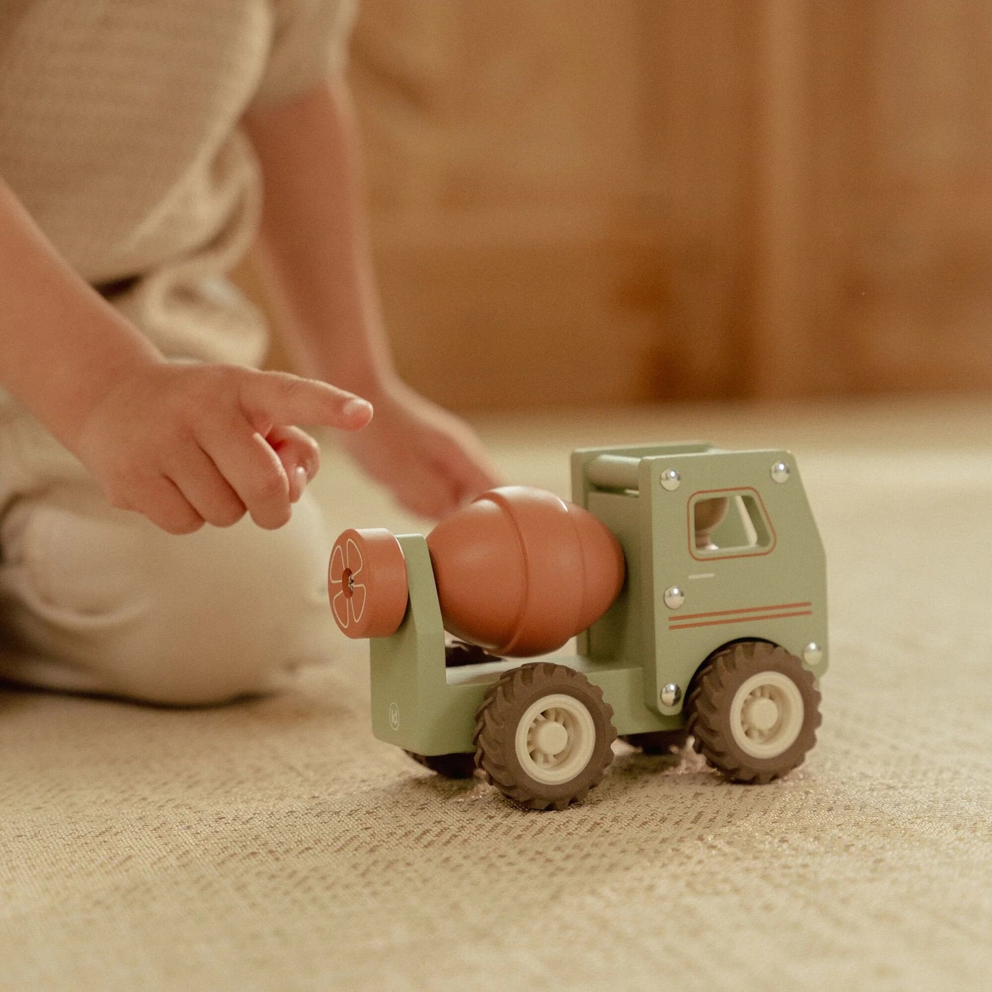 Houten cementwagen – Groen – Essentials