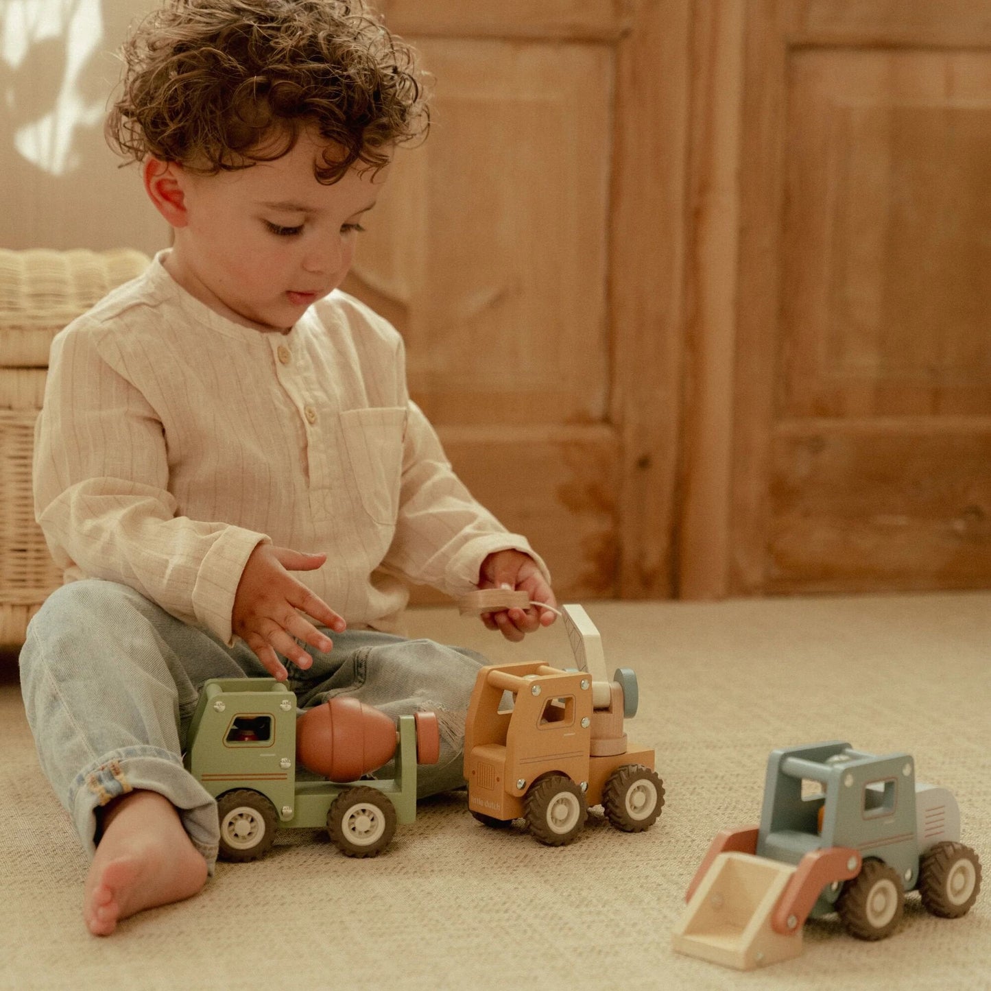 Houten cementwagen – Groen – Essentials