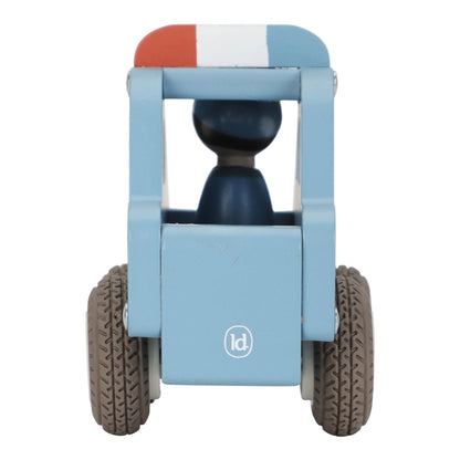 Houten politiewagen – Blauw – Essentials