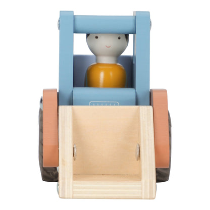 Houten bulldozer – Blauw – Essentials
