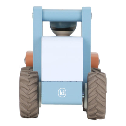 Houten bulldozer – Blauw – Essentials