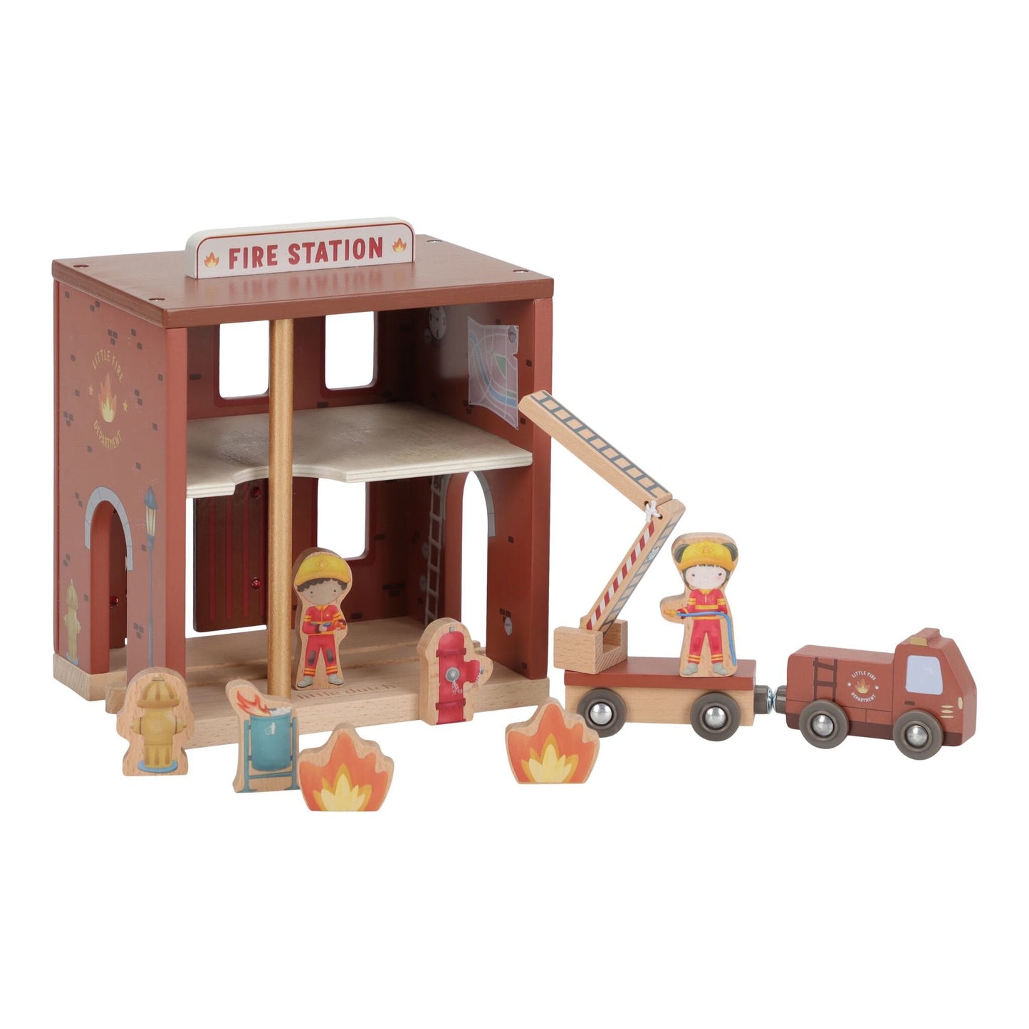 Houten brandweerkazerne – Rood – Essentials