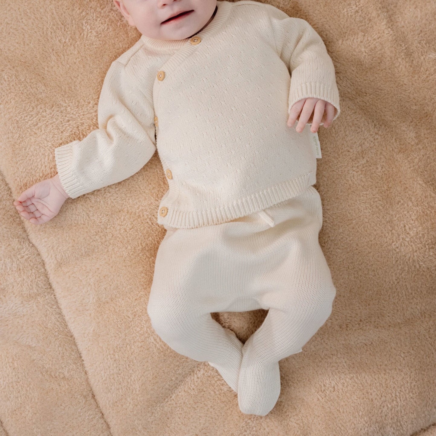 Gebreide broek - Wit - Newborn Naturals