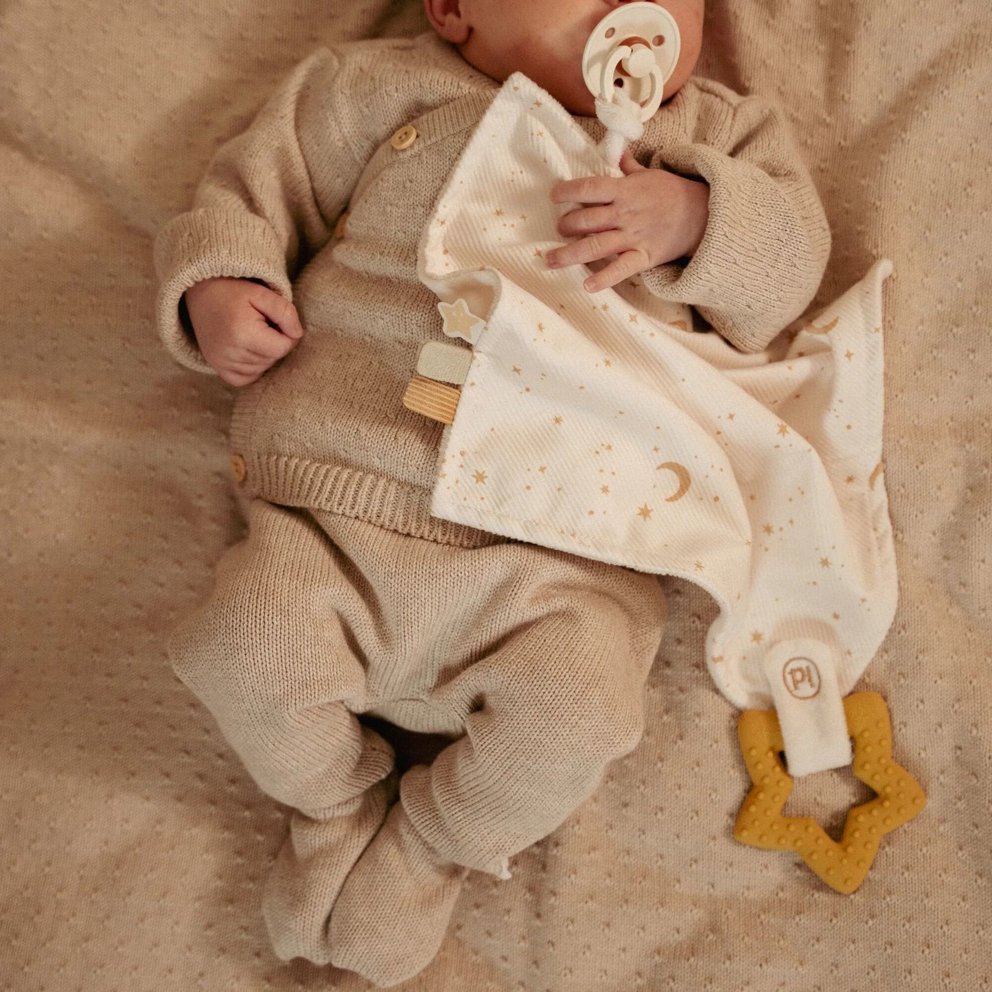 Gebreide broek - Beige - Newborn Naturals