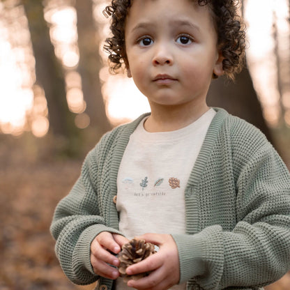 Gebreid vest - Groen - Forest Friends