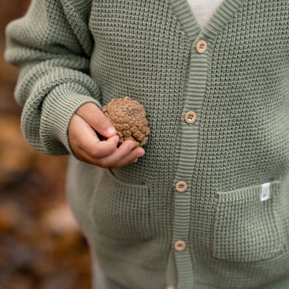 Gebreid vest - Groen - Forest Friends
