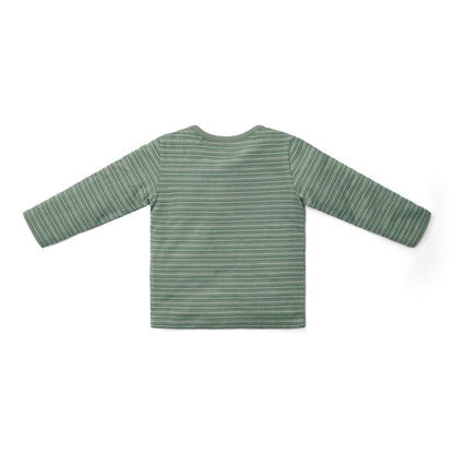 Shirt lange mouw - Groen - Forest Friends - Stripe