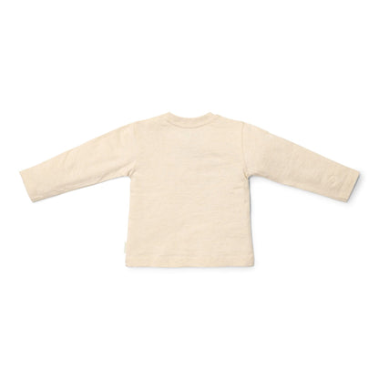 Shirt lange mouw - Zand - Forest Friends - Forest borduursel