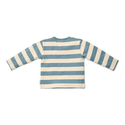 Shirt lange mouw - Blauw - Zand - Forest Friends - Stripe