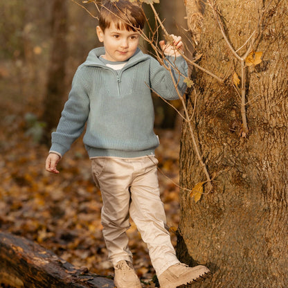 Shirt lange mouw - Blauw - Zand - Forest Friends - Stripe