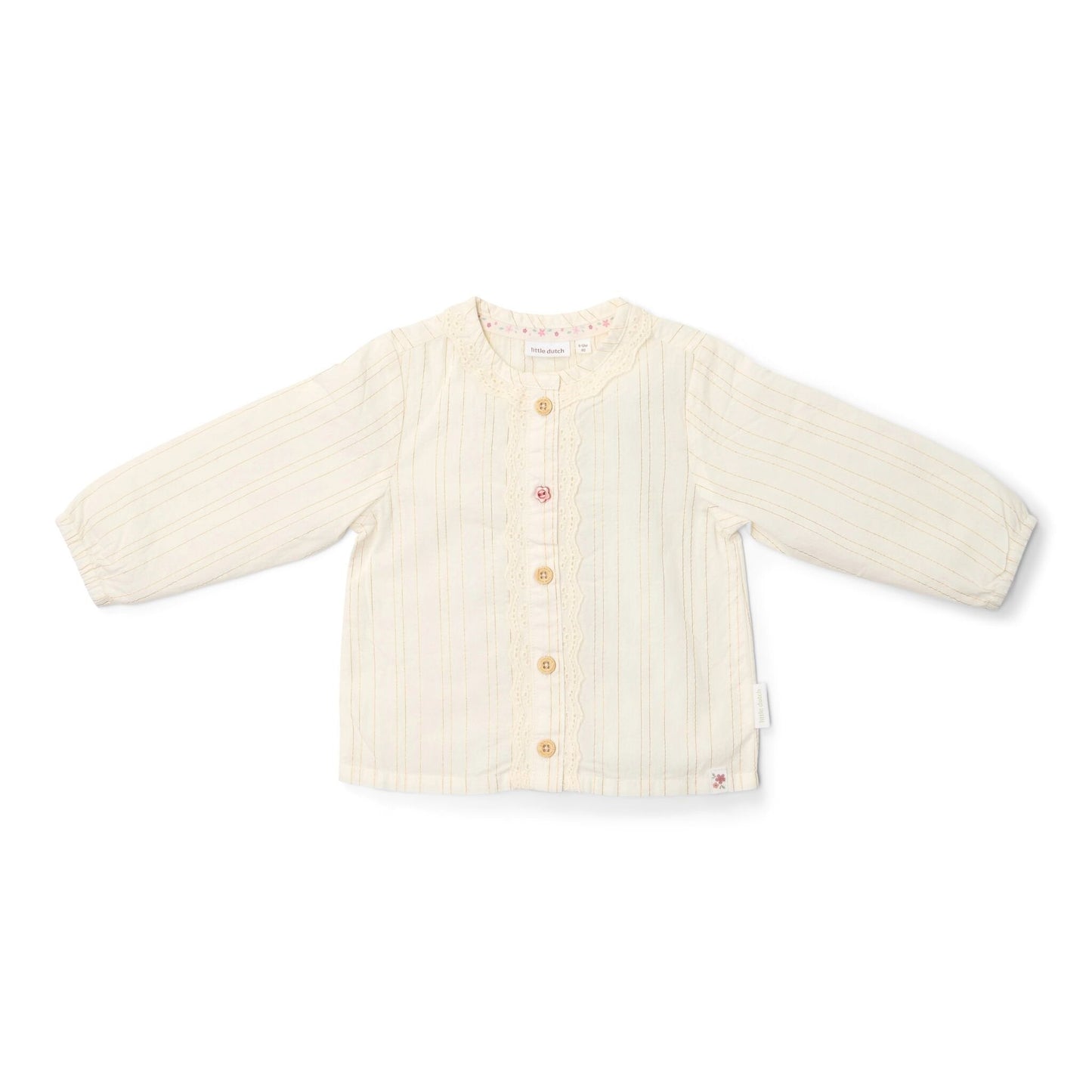 Blouse lange mouw - Met knoopjes - Wit - Fairy Garden